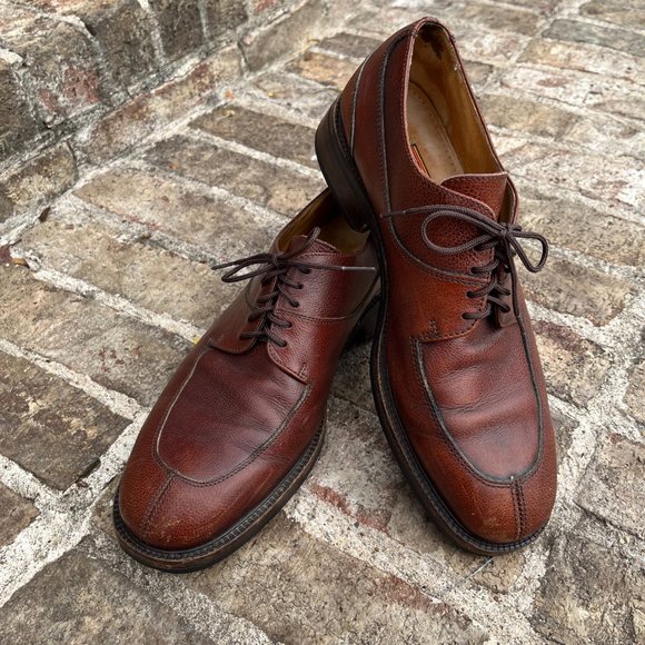 Cole Haan Studio Oxford Dress Shoes Brown Pebbled Leather Split Toe Men\'s 11M main image 11